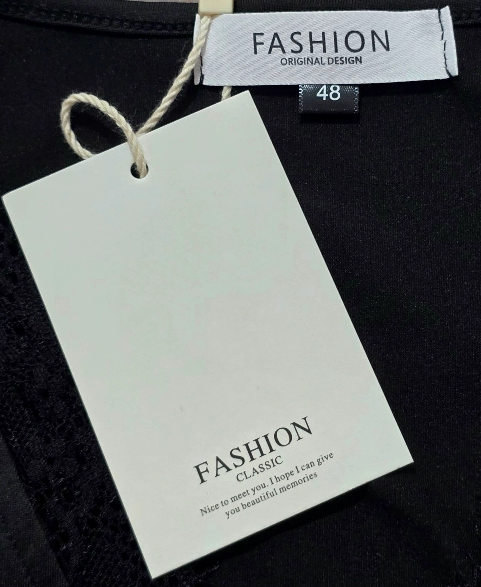 Vestido elástico drapeado negro talla 48 – photo 4